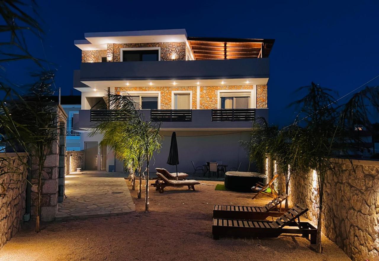 Odyssea Top View & Hot Jacuzzi Front Beach Kremastí Exterior foto